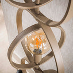 Lampadaire Turn Around beige - 4 lumières, hauteur 163 cm