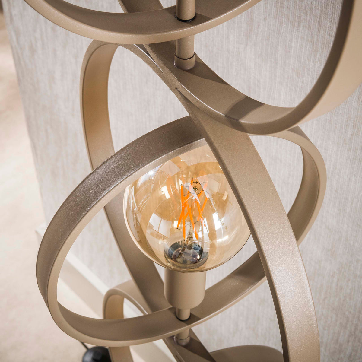 Floor lamp Turn Around beige - 4-light, 163 cm high