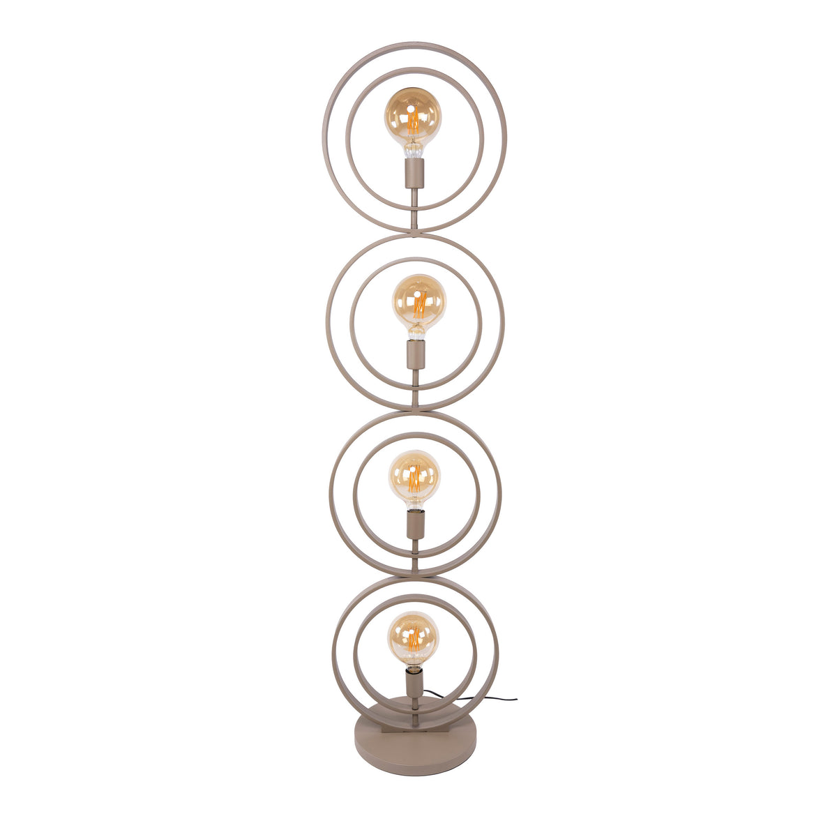 Lampadaire Turn Around beige - 4 lumières, hauteur 163 cm