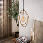 Suspension Turn Around beige - 1 lumière, largeur 40 cm