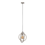 Suspension Turn Around beige - 1 lumière, largeur 40 cm
