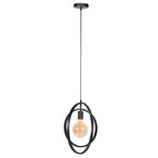 Suspension Turn Around anthracite - 1 lumière, largeur 40 cm
