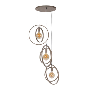 Hanglamp Turn Around getrapt beige - 3-lichts, diameter 40 cm