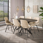 Suspension Turn Around beige - 3 lumières, largeur 130 cm