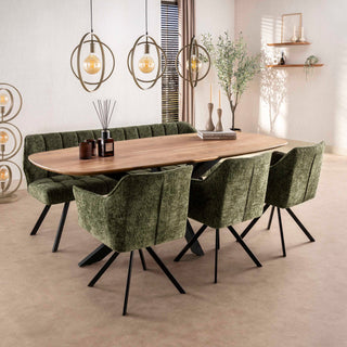 Suspension Turn Around beige - 3 lumières, largeur 130 cm