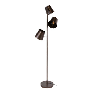 Floor lamp Kinetic urban brown - 3-light, 167 cm high