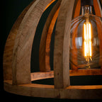 Suspension Orba manguier massif - 1 lumière, diamètre 60 cm