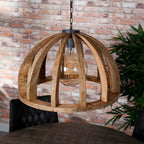 Suspension Orba manguier massif - 1 lumière, diamètre 60 cm