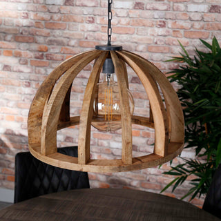 Suspension Orba manguier massif - 1 lumière, diamètre 60 cm