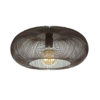 Plafondlamp Copper Twist zwart nikkel - 1-lichts, diameter 43 cm