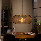 Suspension Copper Twist nickel noir - 1 lumière, diamètre 70 cm