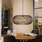 Suspension Copper Twist nickel noir - 1 lumière, diamètre 70 cm