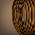 Suspension Copper Twist nickel noir - 1 lumière, diamètre 70 cm
