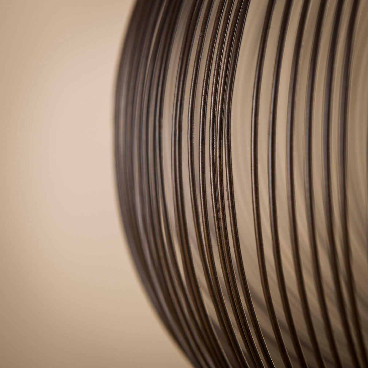 Suspension Copper Twist nickel noir - 1 lumière, diamètre 70 cm