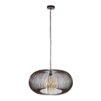 Suspension Copper Twist nickel noir - 1 lumière, diamètre 70 cm