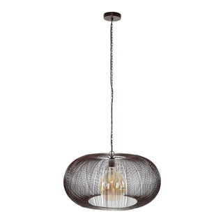 Suspension Copper Twist nickel noir - 1 lumière, diamètre 70 cm