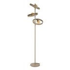 Vloerlamp Hover beige - 3-lichts, 155 cm hoog