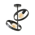 Plafonnier Hover anthracite - 2 lumières, largeur 42 cm