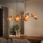Suspension Hover beige - 6 lumières, largeur 120 cm