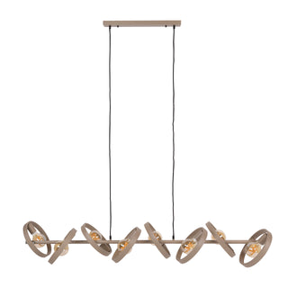 Suspension Hover beige - 8 lumières, largeur 160 cm