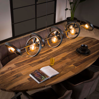 Suspension Hover anthracite - 8 lumières, largeur 160 cm