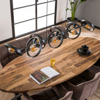 Suspension Hover anthracite - 8 lumières, largeur 160 cm