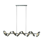 Suspension Hover anthracite - 8 lumières, largeur 160 cm