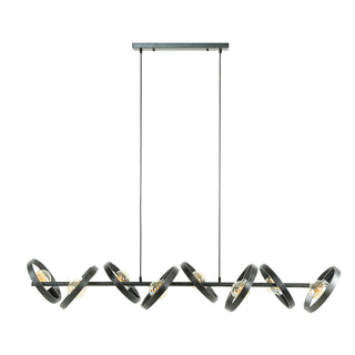 Suspension Hover anthracite - 8 lumières, largeur 160 cm