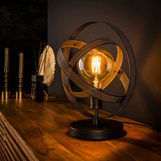 Lampe de table Cosmos noir artic - 1 lumière, hauteur 38 cm