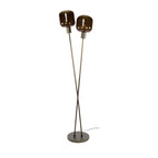 Vloerlamp Bronza sienna bruin - 2-lichts, 167 cm hoog