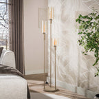 Vloerlamp Sepiora beige - 3-lichts, 165 cm hoog