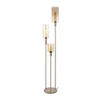 Vloerlamp Sepiora beige - 3-lichts, 165 cm hoog