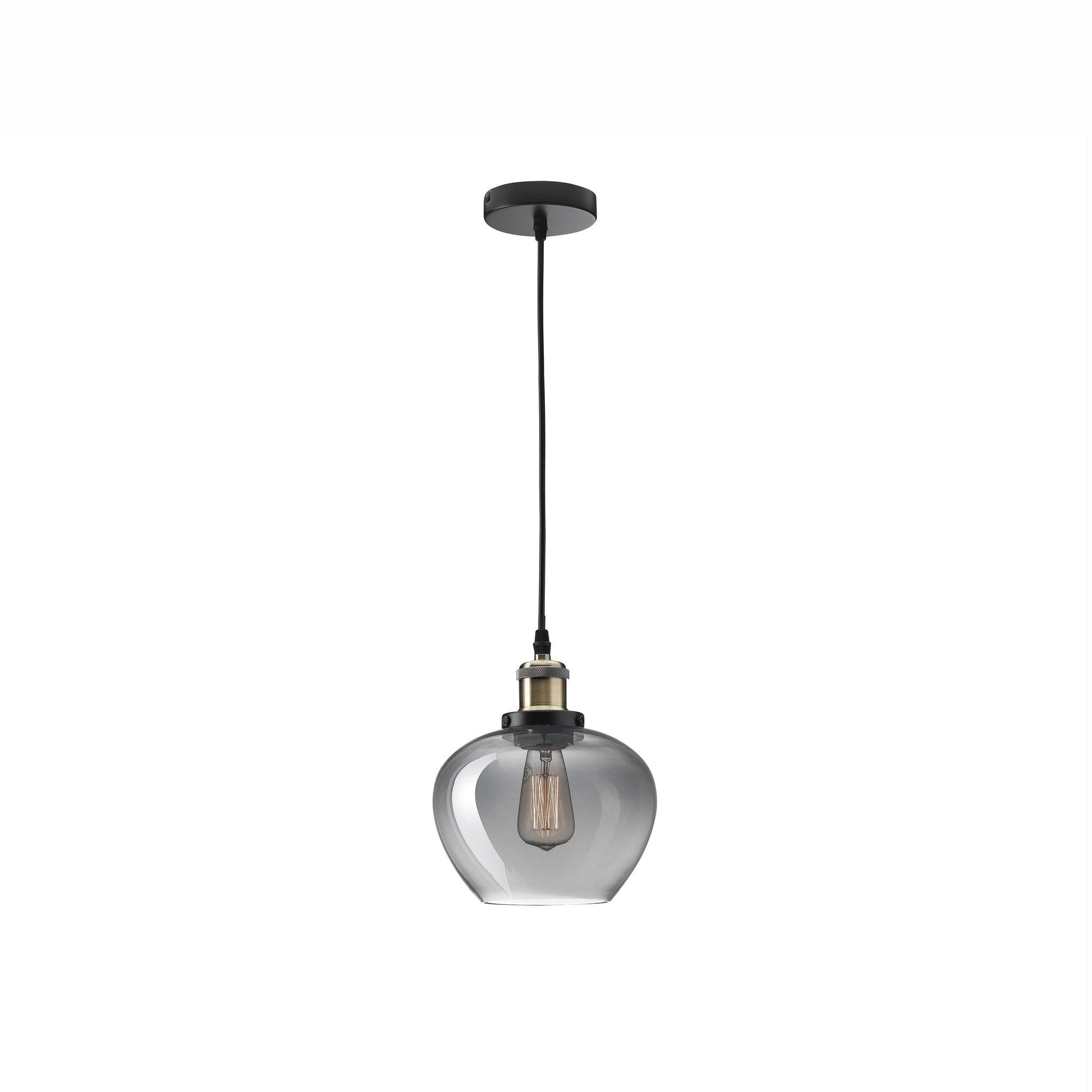Hanglamp Cedro gerookt glas