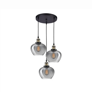 Suspension Cedro 3L verre fumé