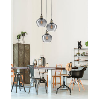 Suspension Cedro 3L verre fumé