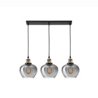 Hanglamp Cedro 3L gerookt glas