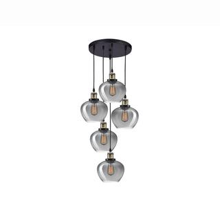 Hanglamp Cedro gerookt glas