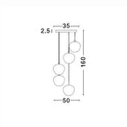 Hanglamp Cedro gerookt glas
