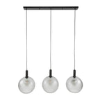 Pendant lamp Bubble Frosted frosted grey - 3-light, 110 cm wide