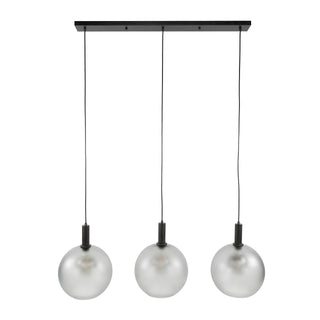 Pendant lamp Bubble Frosted frosted grey - 3-light, 110 cm wide