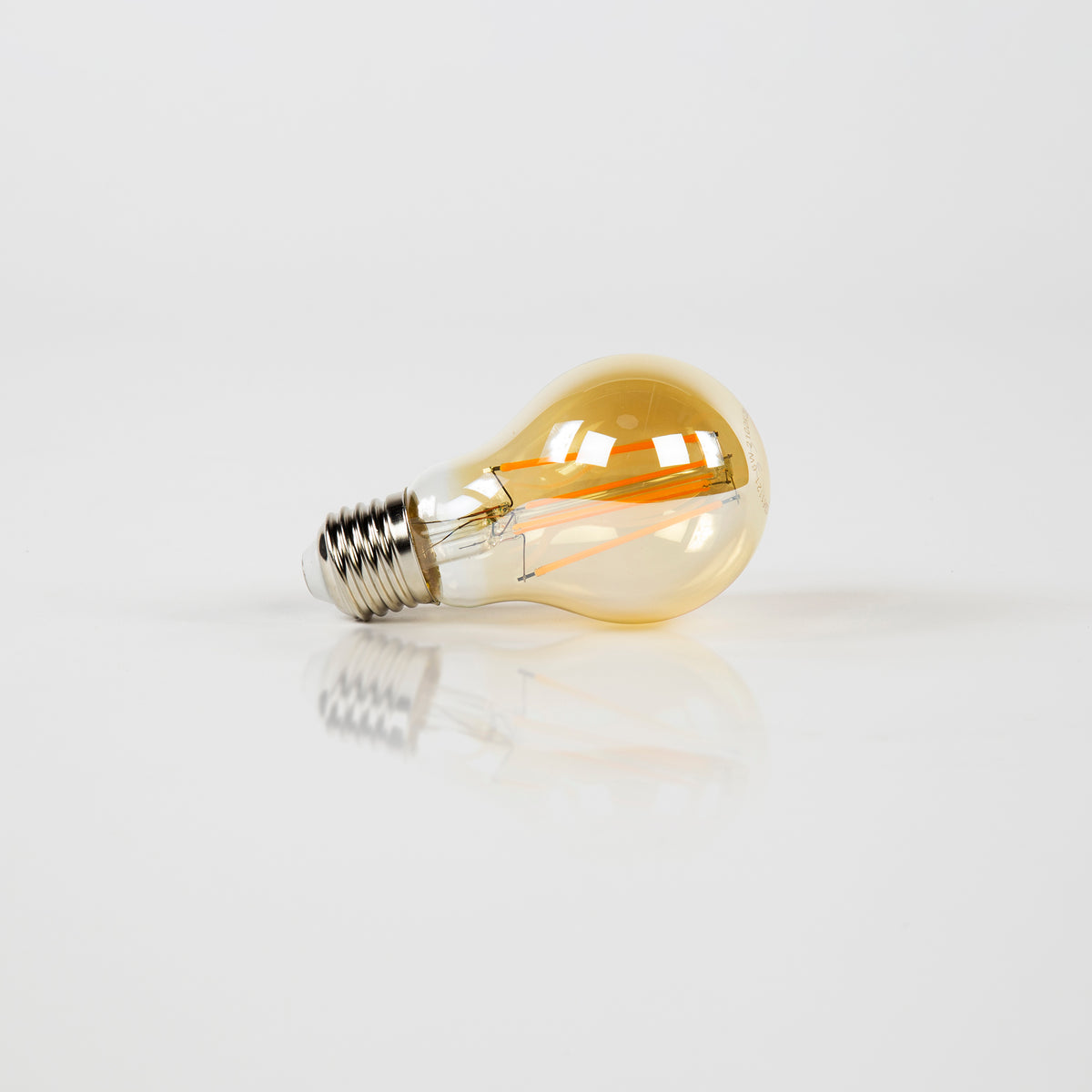 LED filament bulb A60 pear - E27, amber glass, 2100K