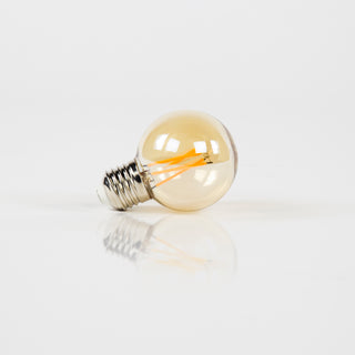 LED filamentlamp G60 bol diameter 6 cm - amber glas