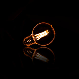 LED filamentlamp G60 bol diameter 6 cm - amber glas