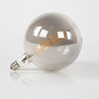 LED filamentlamp G200 bol diameter 20 cm - E27, smoke grey glas, 2100K