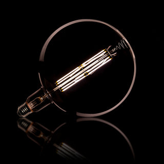 LED filamentlamp G200 bol diameter 20 cm - E27, smoke grey glas, 2100K