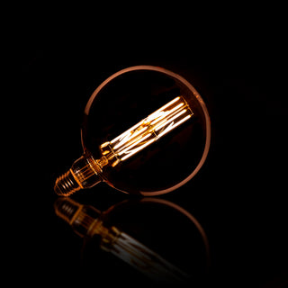Ampoule LED à filament G150 globe diamètre 15 cm - E27, verre ambré, 2100K