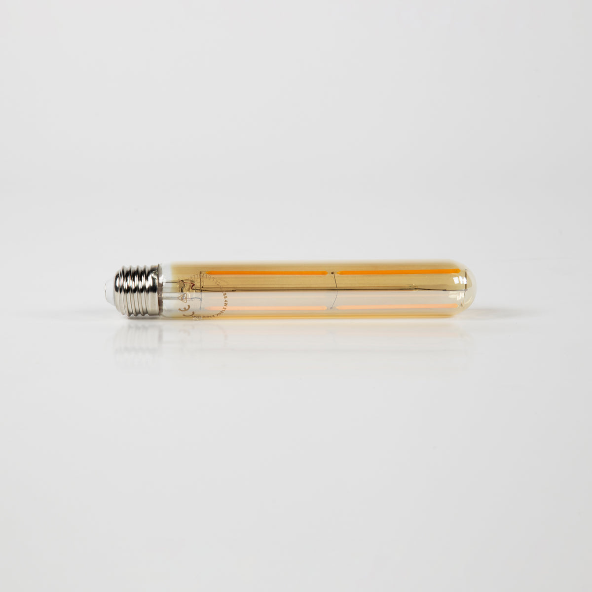 LED filament bulb T32-L185 tube 18.5 cm - E27, amber glass, 2100K
