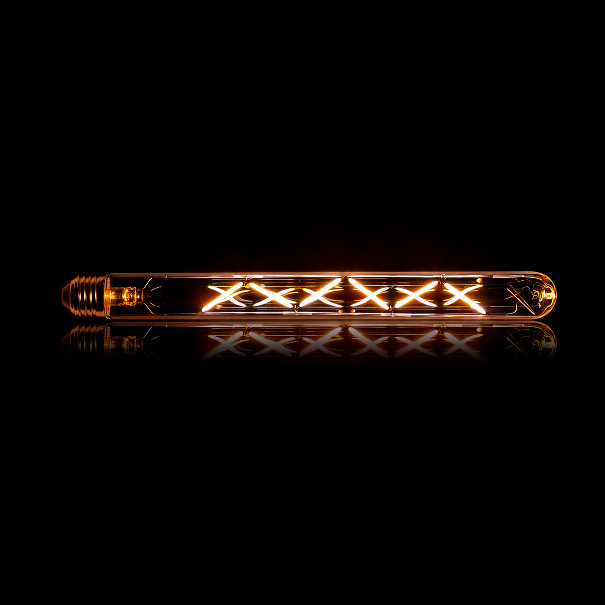 LED filament bulb T32-L300 tube 30 cm - E27, amber glass, 2100K