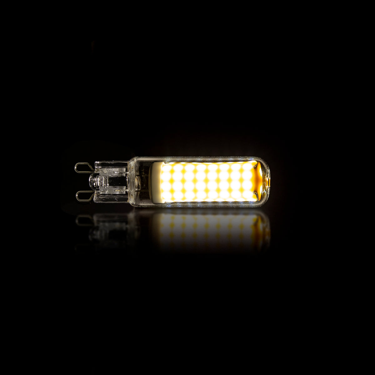 LED bulb G9 - dimmable, clear glass, 3000K