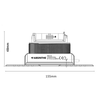 Flex Trimless Adjustable Luminaire encastré